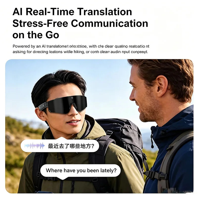 Lunettes connectées sport avec caméra et traduction — version 2400W