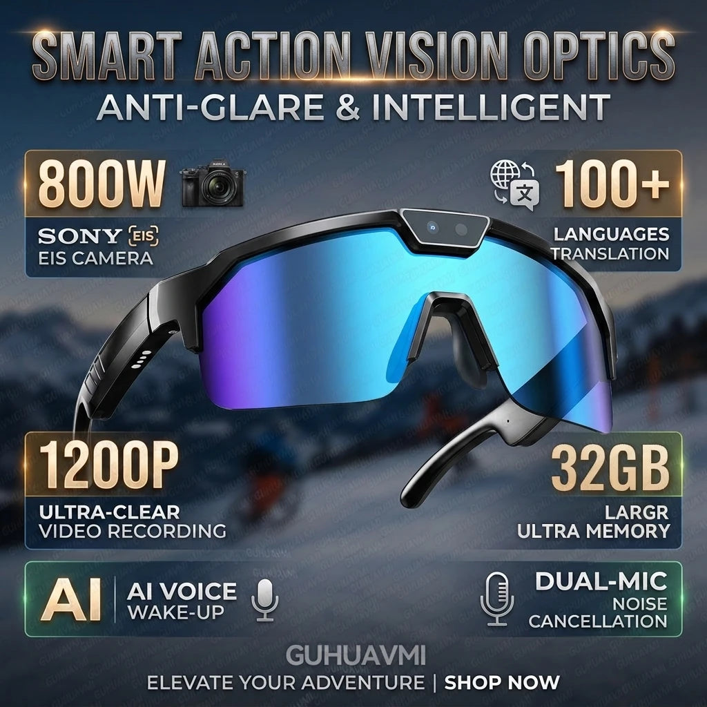 Lunettes connectées sport avec caméra 30 MP annoncée, vidéo 4K et stockage 32 Go