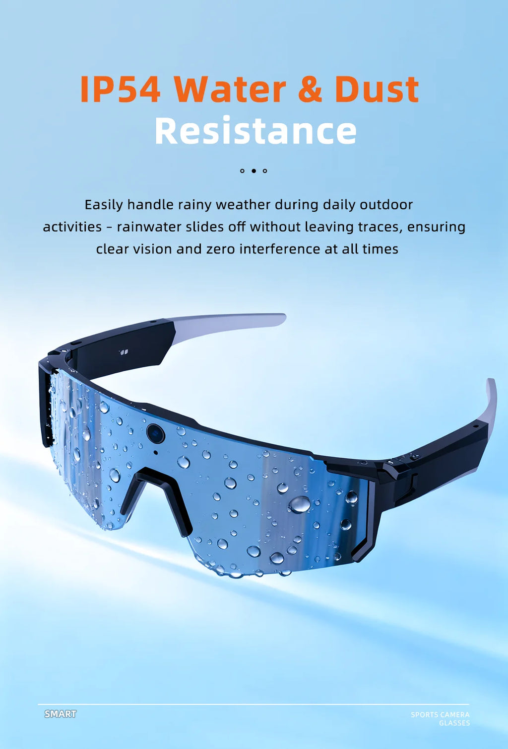 Lunettes connectées IA avec caméra, traduction et appels Bluetooth — version 800W