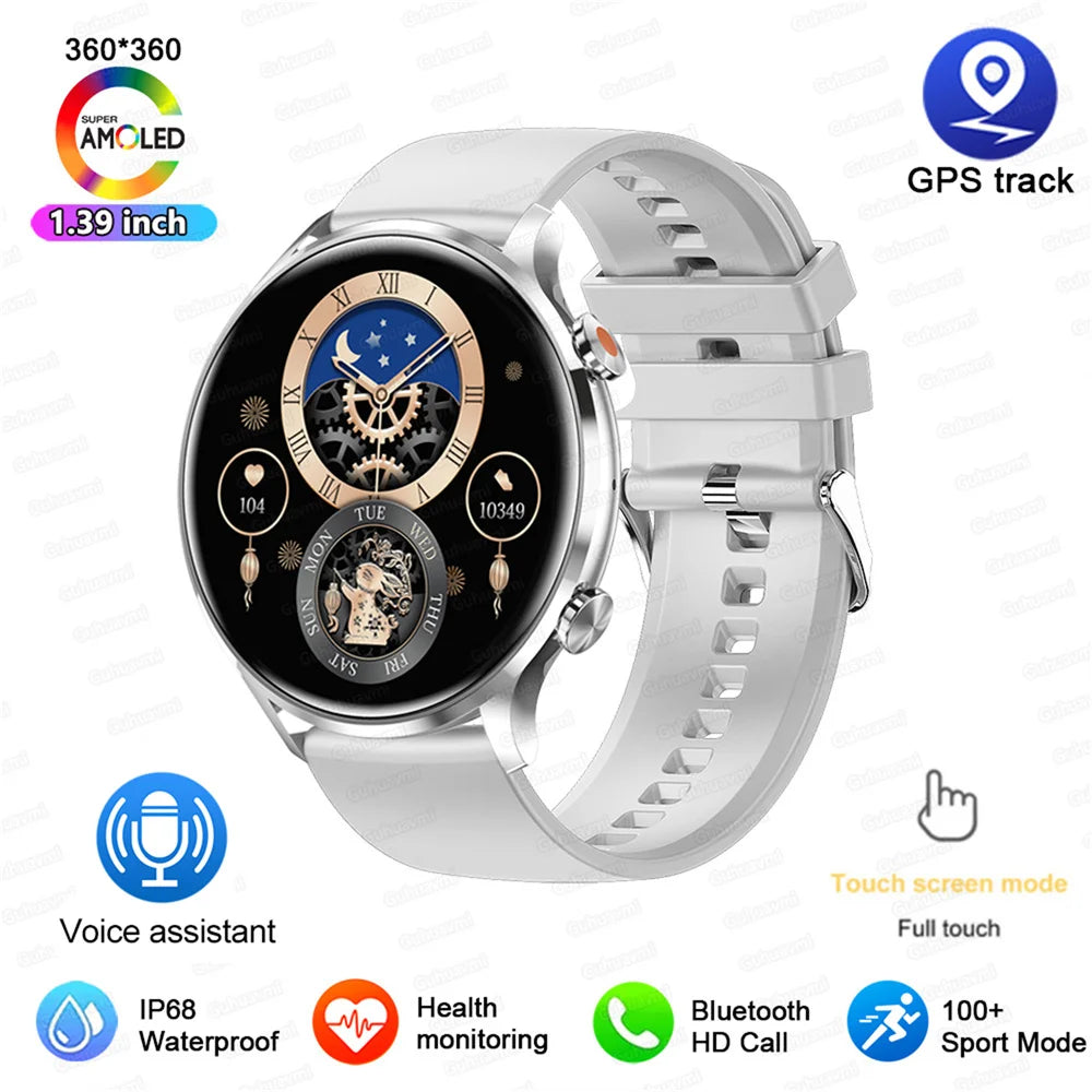 Montre connectée AMOLED — GPS, appels Bluetooth et IP68 annoncé