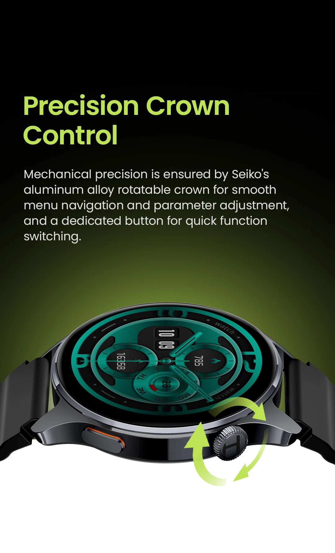 Montre connectée HAYLOU Watch 4S — AMOLED et GPS multi-satellite