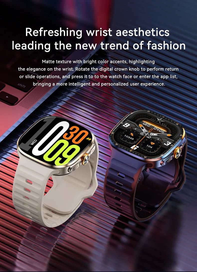 Montre connectée M99 — écran AMOLED 2,4″, caméra rotative et GPS