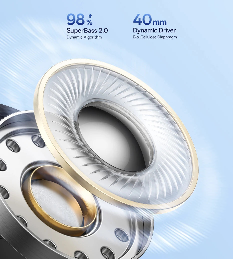 Casque Bluetooth Baseus EH10 NC — ANC adaptatif, LDAC, autonomie annoncée 80 h