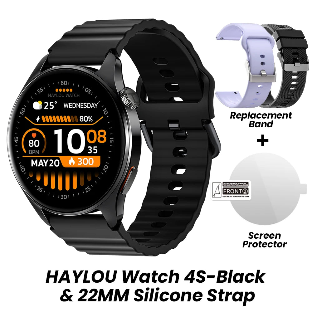 Montre connectée HAYLOU Watch 4S — AMOLED et GPS multi-satellite