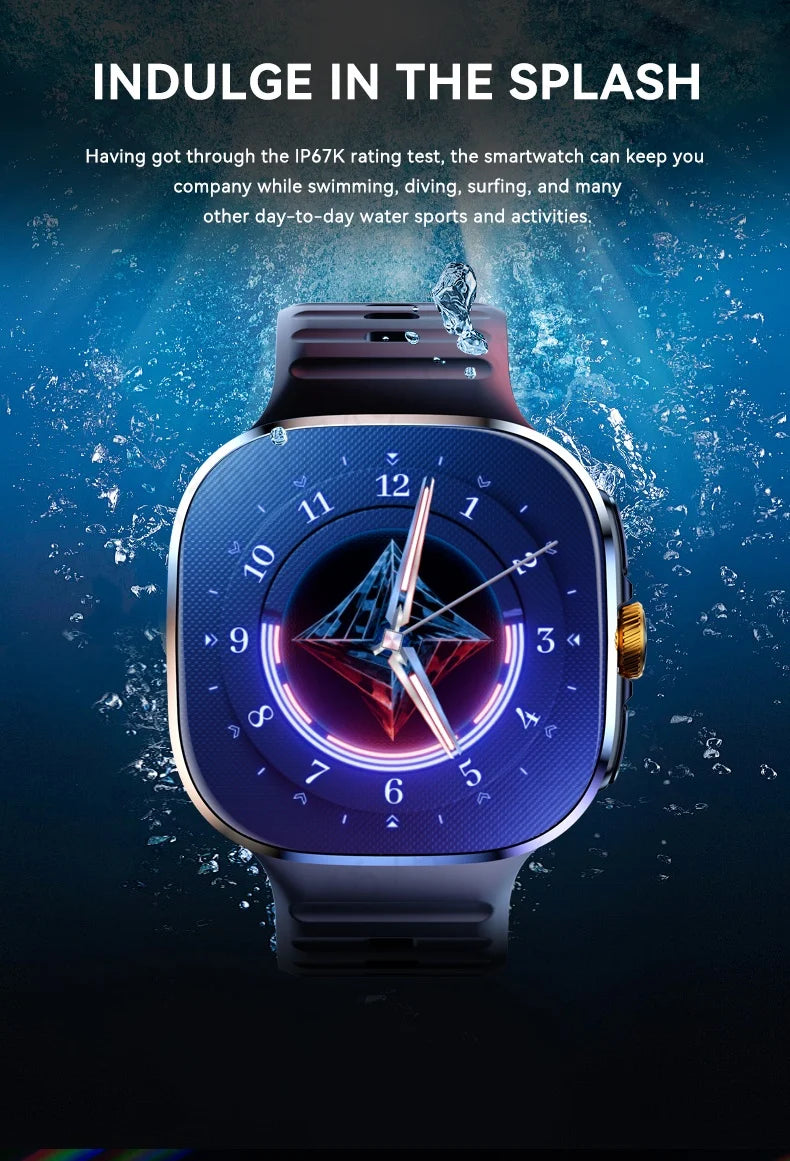 Montre connectée M99 — écran AMOLED 2,4″, caméra rotative et GPS