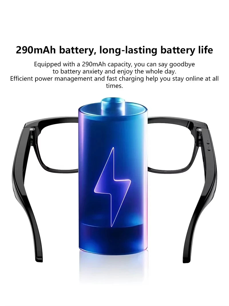 Lunettes connectées IA avec caméra 8 MP annoncée, traduction et appels Bluetooth