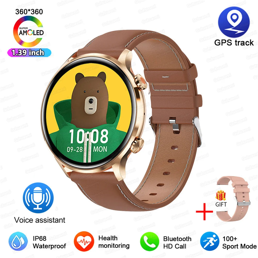 Montre connectée AMOLED — GPS, appels Bluetooth et IP68 annoncé
